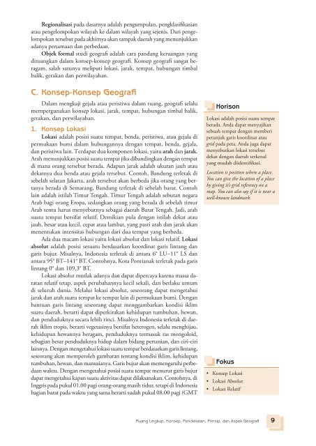 B. Ruang Lingkup Geografi - Index of