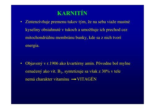 VITAMÃNY a KOENZÃMY