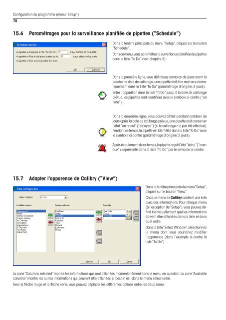 Mode d'emploi Logiciel Calibry pour le calibrage de pipettes