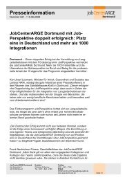 JobCenterARGE Dortmund mit Job - Jobcenter Dortmund