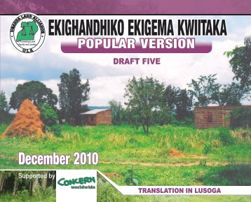 EKIGHANDHIKO EKIGEMA KWIITAKA - Uganda Land Alliance