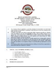 regular meeting agenda of the jurupa valley city council