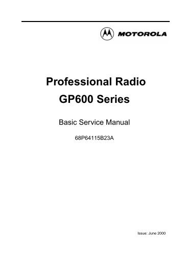 Basic Service Manual GP640/680 - Condord.com