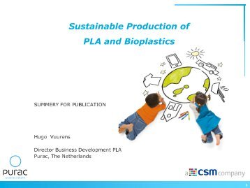 Sustainable Production of PLA and Bioplastics - Assobioplastiche