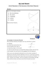 The Chord Theorem (converse)