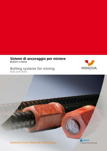 Sistemi di ancoraggio per miniere - Minova CarboTech GmbH