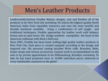 Men's Leather Products