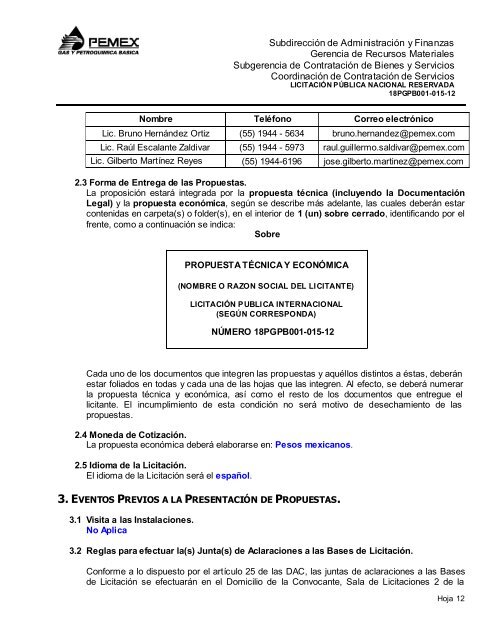 Bases - Pemex Gas y Petroquímica Básica