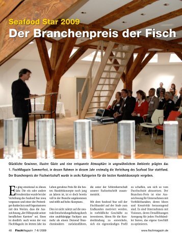 Der Branchenpreis der Fisch wirtschaf - Fischmagazin.de