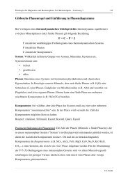 Gibbssche Phasenregel und EinfÃ¼hrung in Phasendiagramme F = C ...