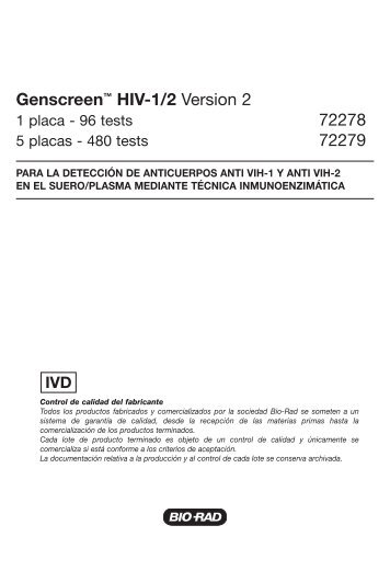 Genscreenâ¢ HIV-1/2 - BIO-RAD