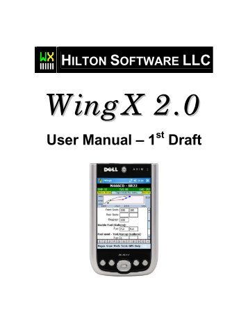 WingX 2.0 User Manual - FAASafety.gov