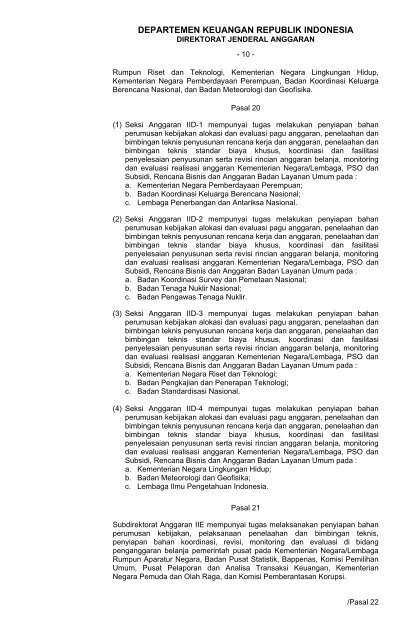 Keputusan Dirjen Anggaran Nomor Kep-51/AG Tahun 2008 ...