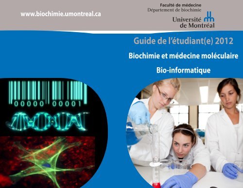 Guide de l'Ã©tudiant(e) 2012 - DÃ©partement de biochimie - UniversitÃ© ...