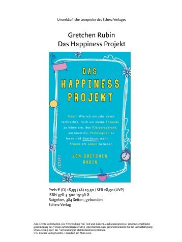 Gretchen Rubin Das Happiness Projekt - S. Fischer Verlag