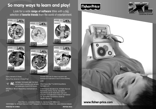 So many ways to learn and play! - Fisher Price