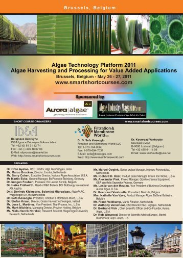 Algae Harvesting and Processing for Value Added Applications