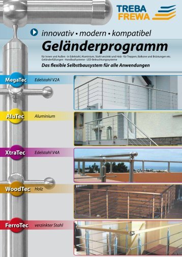 Geländerprogramm - Treba Bausysteme GmbH