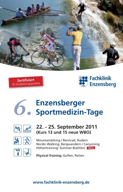 Enzensberger Sportmedizin-Tage 6. - Extern.fachklinik-enzensberg.de