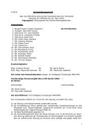 Gemeinderats-Protokoll 2/2010 - (ÃVP) Unterach am Attersee