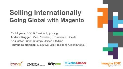 Selling Internationally - Magento