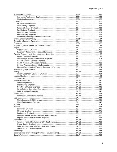 2007-2008 Catalog (PDF) - Colorado State University-Pueblo