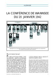 LA CONFÉRENCE DE WANNSEE DU 20 JANVIER 1942 - Shalom