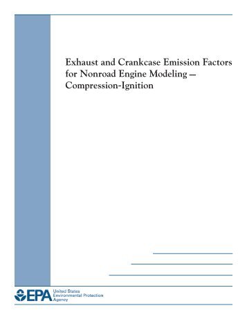 Exhaust and Crankcase Emission Factors for Nonroad Engiing ...