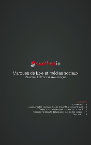 Marques de luxe et mÃ©dias sociaux - Synthesio