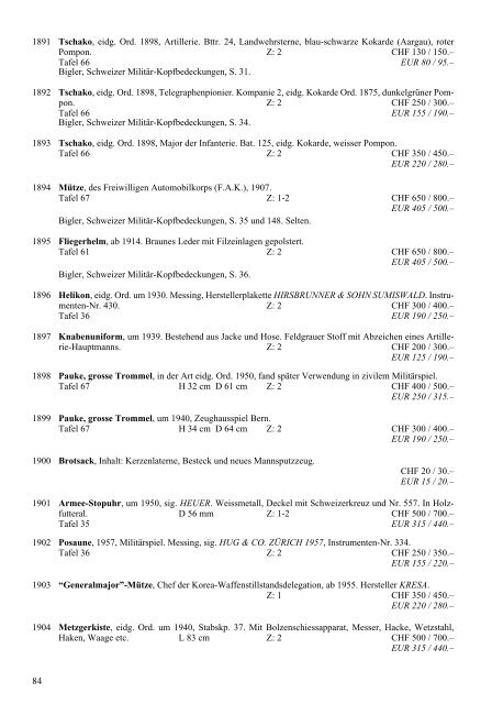 NÄCHSTE WAFFEN- UND MILITARIA-AUKTION - Galerie Fischer ...