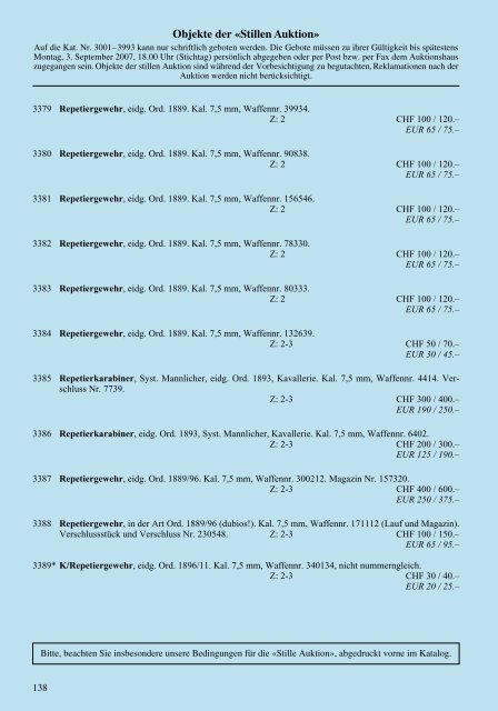 NÄCHSTE WAFFEN- UND MILITARIA-AUKTION - Galerie Fischer ...