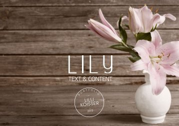 LILLI KOISSER - LILY Text & Content