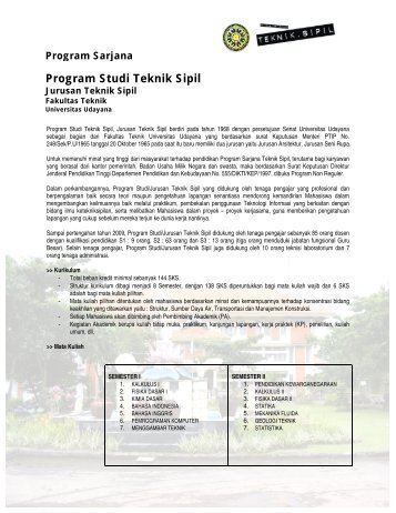 Program Studi Teknik Sipil - Universitas Udayana
