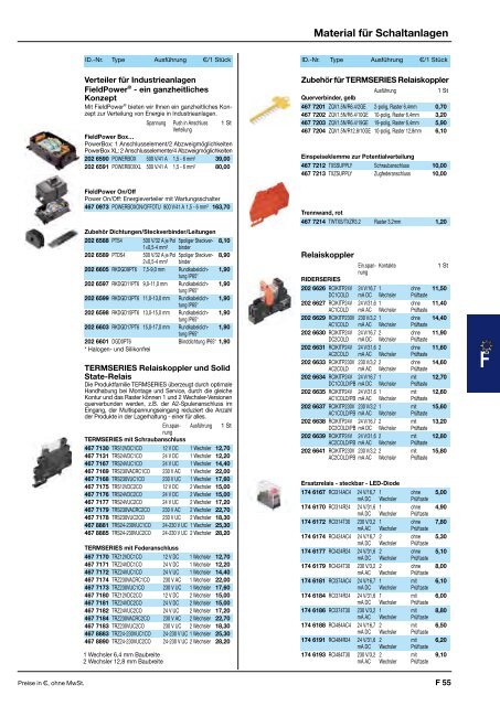 ELEKTROMATERIAL 2014/15