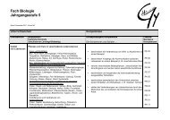 Schulinternes Curriculum Biologie - Gymnasium Herkenrath