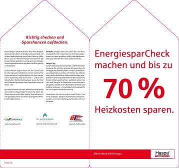 Haspa EnergiesparCheck - Co2-Sparhaus