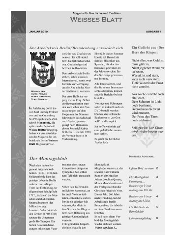 Weisses Blatt - Neue Deutsche Monarchie eV