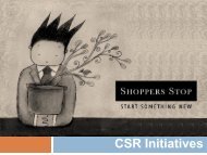 CSR Initiatives - Shoppers Stop