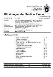 Ausgabe 156 - SAC Sektion Randen