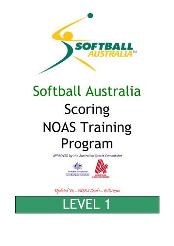 NOAS Level 1 Guideline - Softball Australia