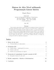 Sintese de alto nivel utilizando programacao linear inteira