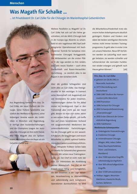 Ausgabe 2010-1 - St. Augustinus Gelsenkirchen GmbH