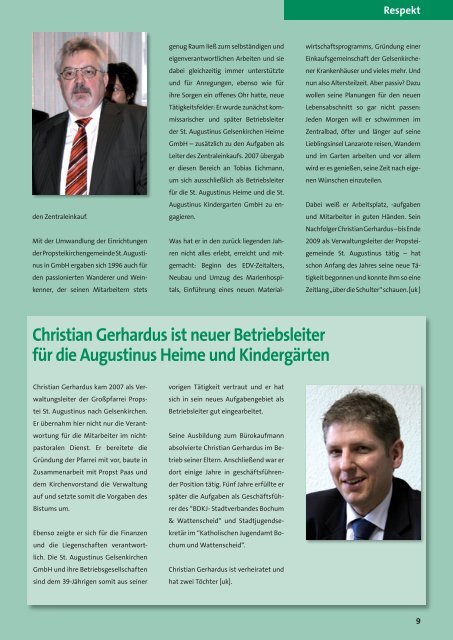 Ausgabe 2010-1 - St. Augustinus Gelsenkirchen GmbH