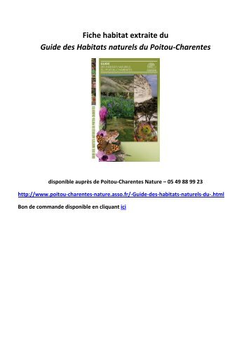 Fiche extraite du Guide des habitats naturels du Poitou-Charentes