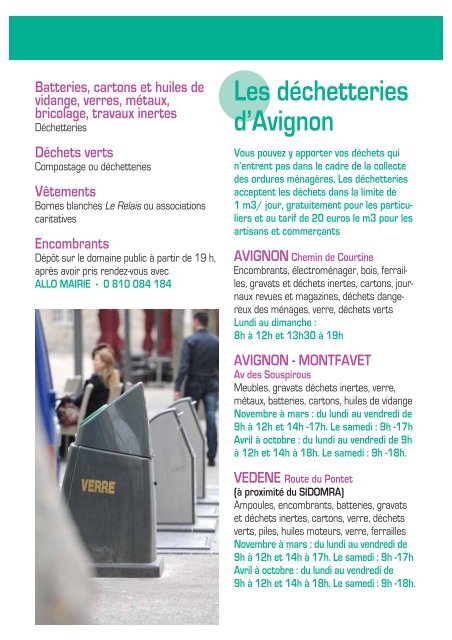 Conseils pratiques - Avignon