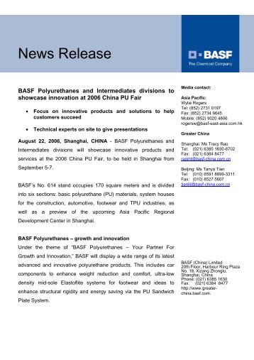 News Release - BASF.com