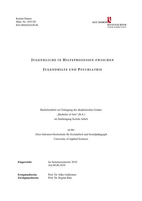 jugendliche in hilfeprozessen zwischen jugendhilfe und psychiatrie