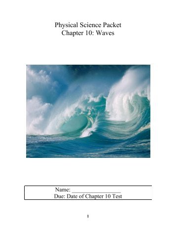 Physical Science Packet Chapter 10: Waves - Plutonium-239.com