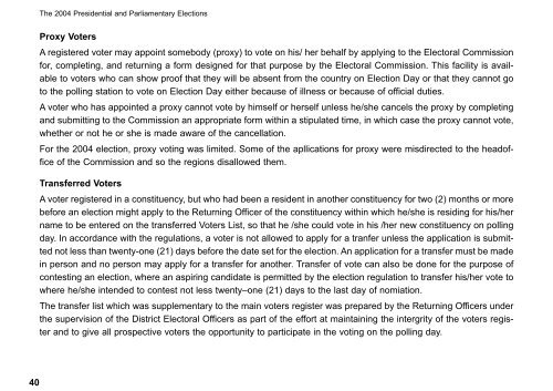 Elections 2004 (Results) - Friedrich-Ebert-Stiftung, Ghana Office