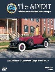 Spring Classic Car Book for 2010 - Spirit of St Louis Region - CCCA